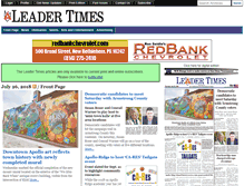 Tablet Screenshot of leadertimes.com